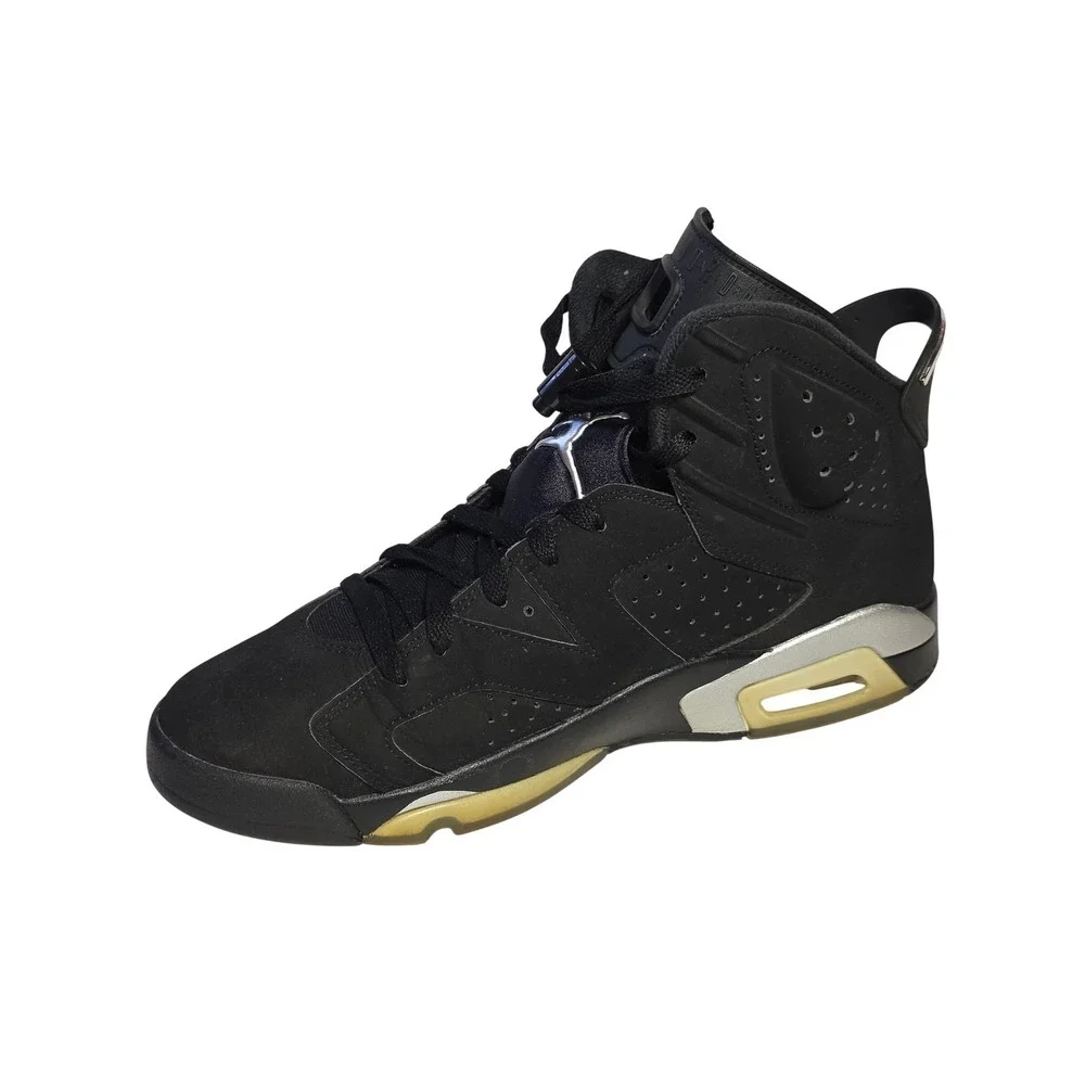 Nike Air Jordan 6 Retro Chrome‎ Metallic Silver Black DX2836-001 Mens Size 11